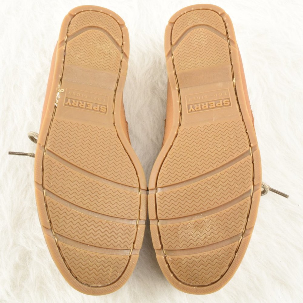 Sperry Leather Boat Deck Slip on Shoes 8 - Picture 7 of 13